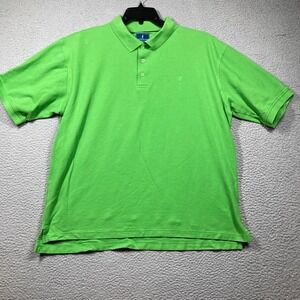 Lanesboro Polo Shirt Mens XL Green Short Sleeve Pima Cotton Quiet Luxury Golf
